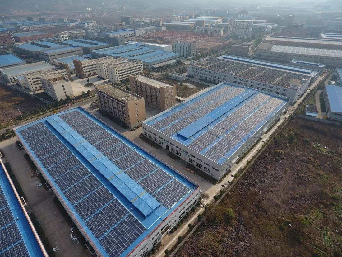Centrale photovoltaïque sur le toit de Taishan